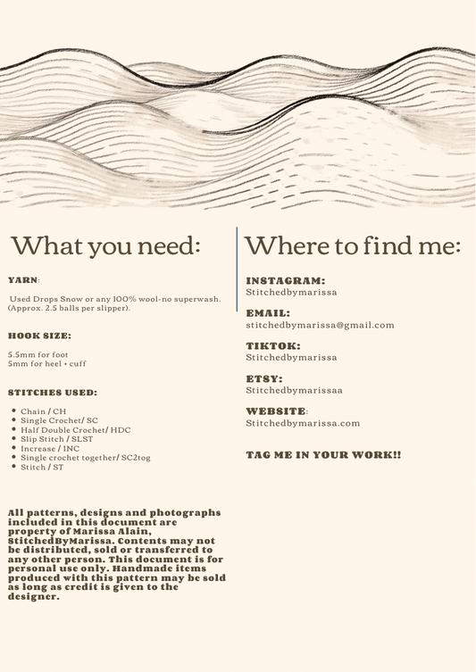 Felted Slippers Pattern-PDF ONLY