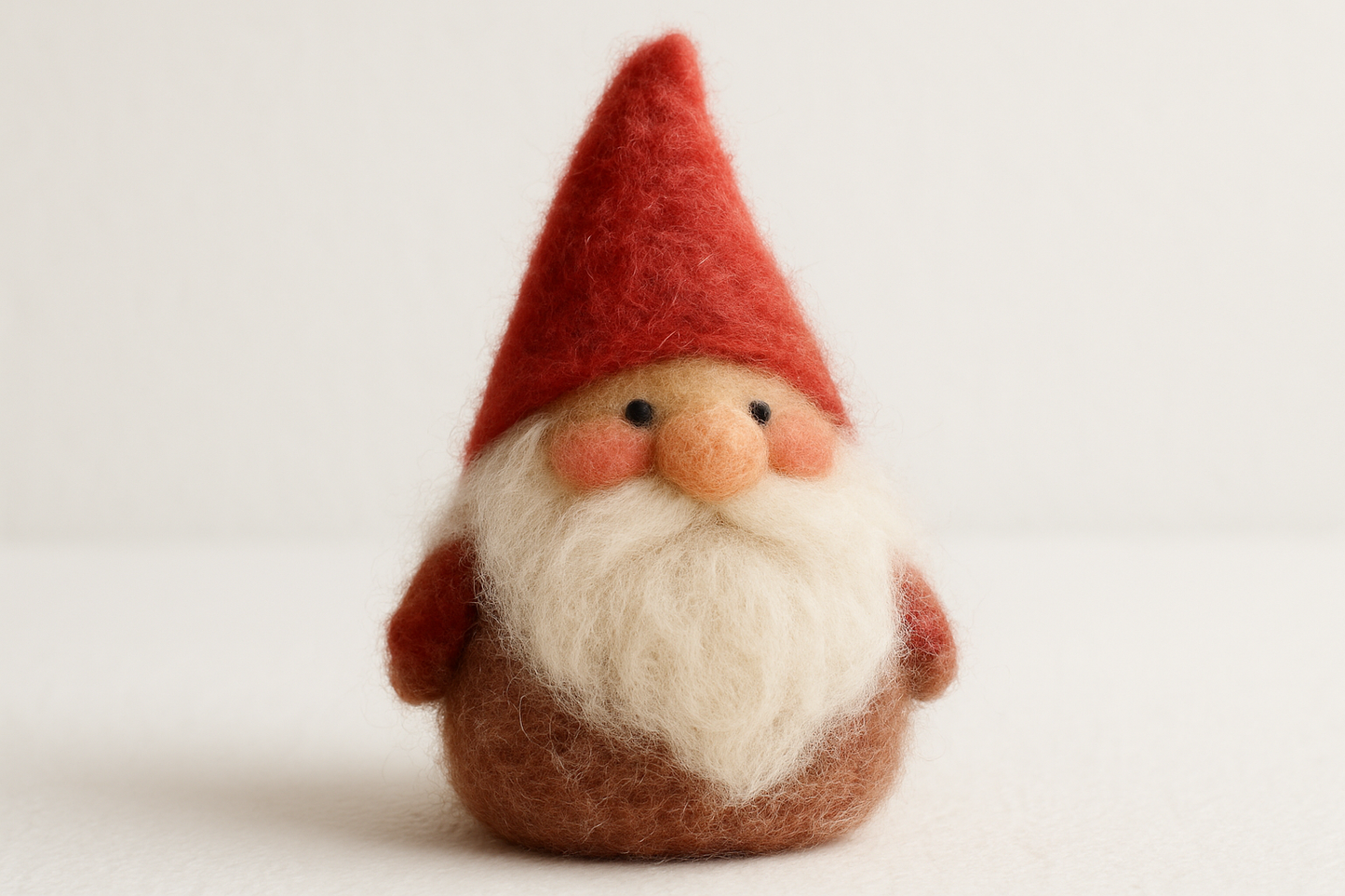 needle felted gnome