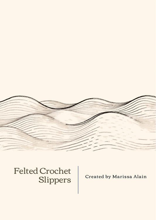 Felted Slippers Pattern-PDF ONLY