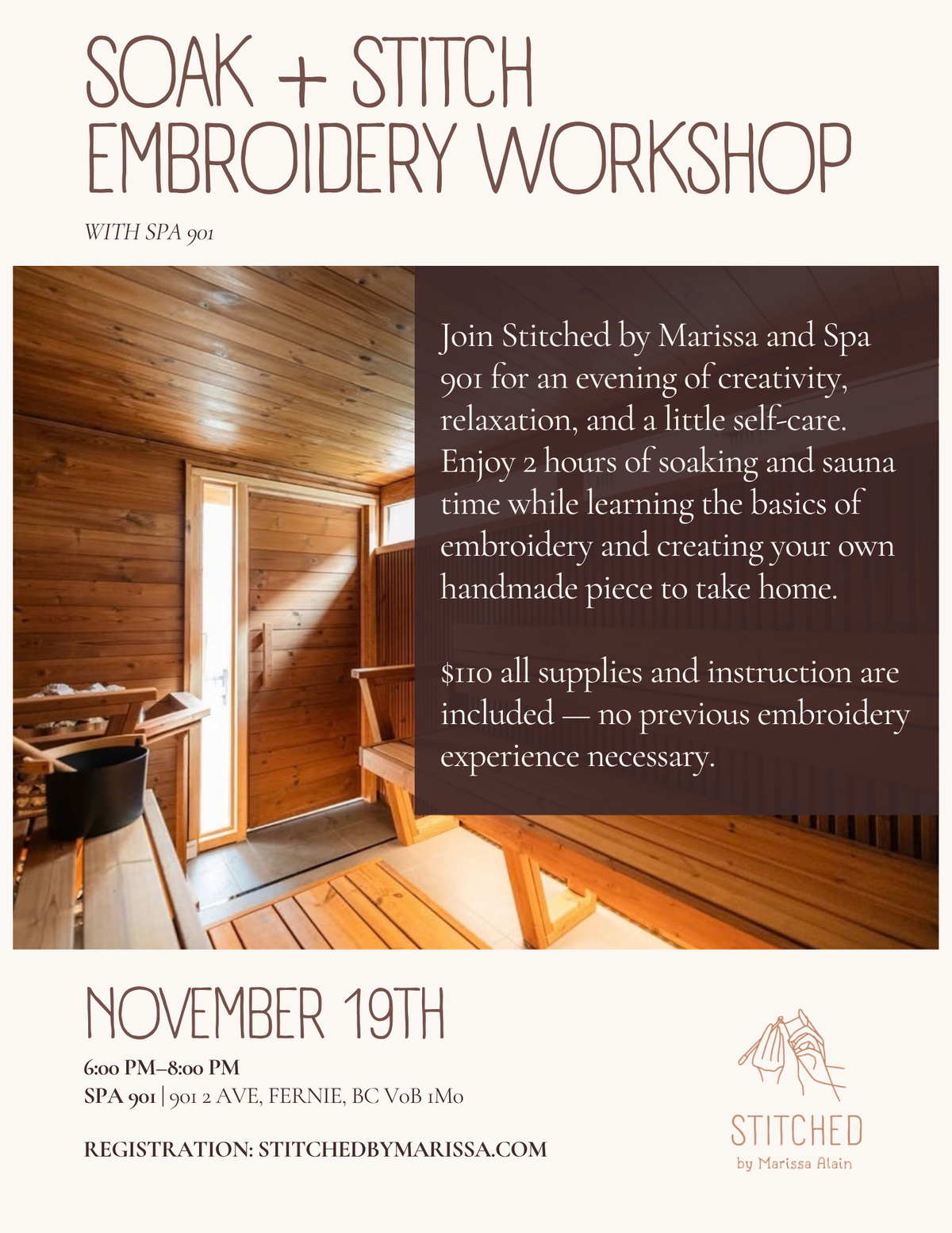 Soak + Stitch Workshop-SPA 901