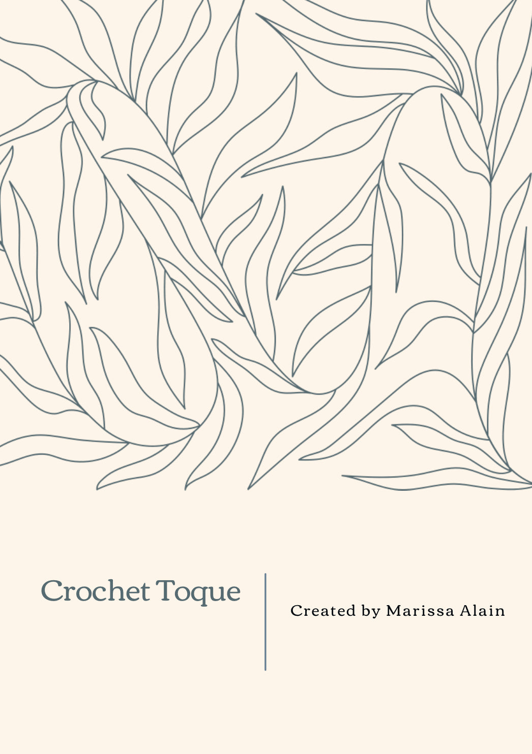 Crochet Toque Pattern For Beginners-PDF ONLY