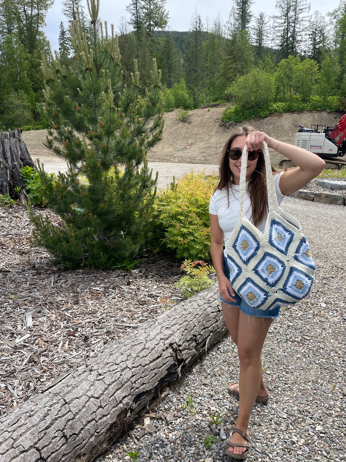 PATTERN ONLY- Crochet Granny Square Tote bag