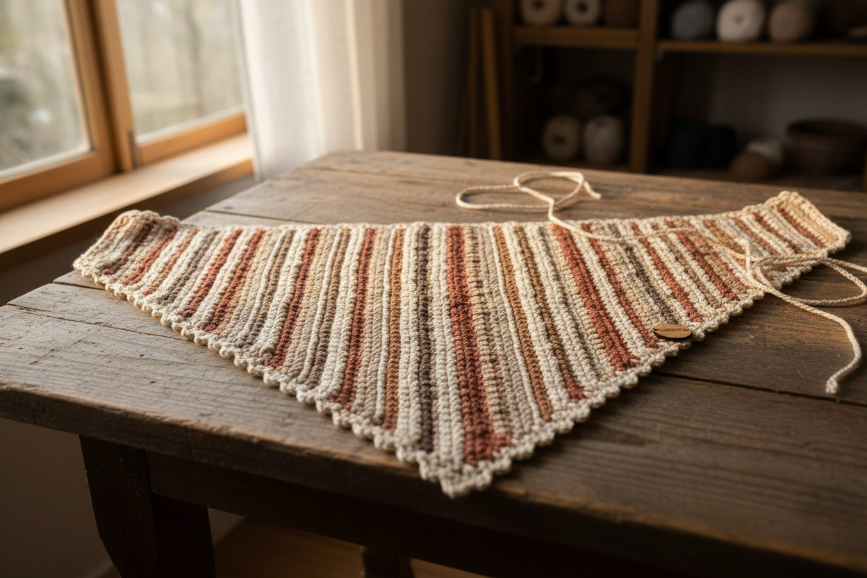 Tunisian crochet bandana 